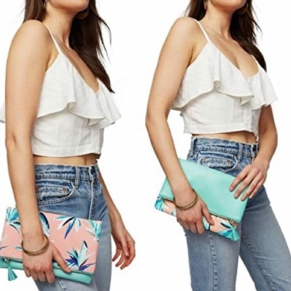 Rachel Pally Bird of paradise reversible clutch Women's One Size Fits All Clutch - Picture 3 of 14